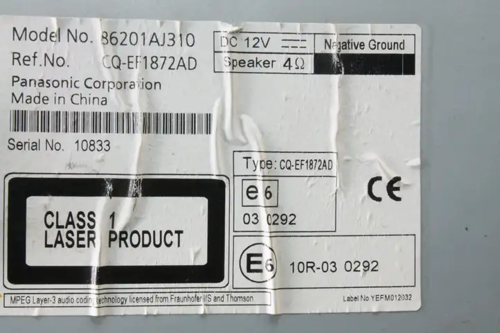 Subaru Legacy (2013 - 2015) 86201AJ310 Магнитола / мультимедийная система — фото 5