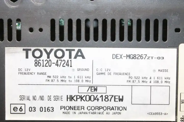 Toyota Prius (NHW20) (2003 - 2009) 8612047241 Магнитола / мультимедийная система — фото 6