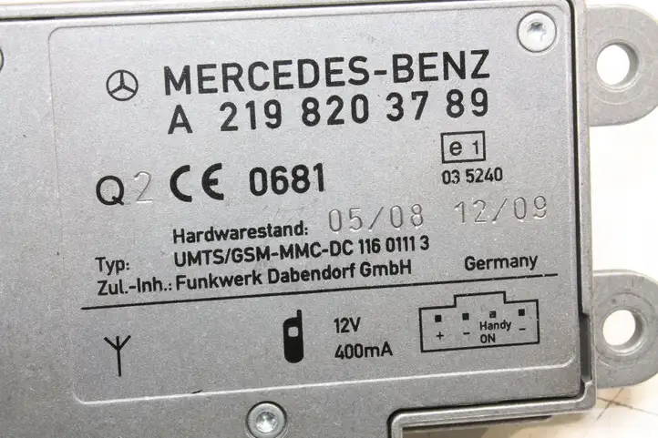 Mercedes-Benz CLS C219 (2003 - 2011) A2198203789 Усилитель антенны — фото 2