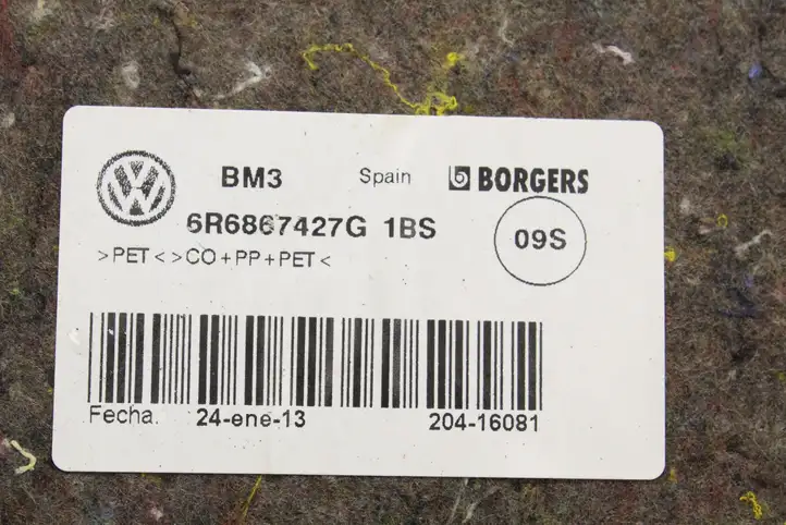 Volkswagen Polo V 6R (2009 - 2015) 6R6867761E Боковая обшивка багажника — фото 8