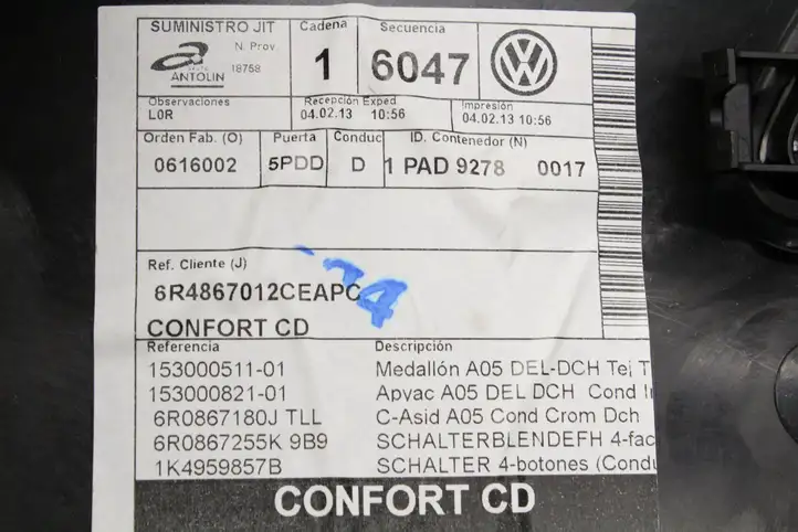 Volkswagen Polo V 6R (2009 - 2015) 6R4867012 Обшивка передней двери — фото 4