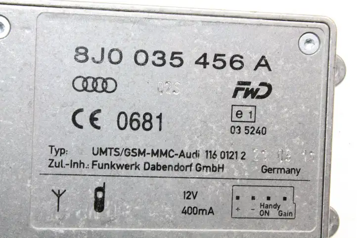 Audi A5 8T 8F (2007 - 2011) 8J0035456A Усилитель антенны — фото 4