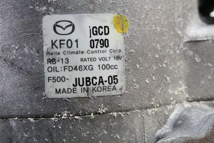 Mazda 3 II (2013 - 2017) F500JUBCA05 Компрессор (насос) кондиционера воздуха — фото 5