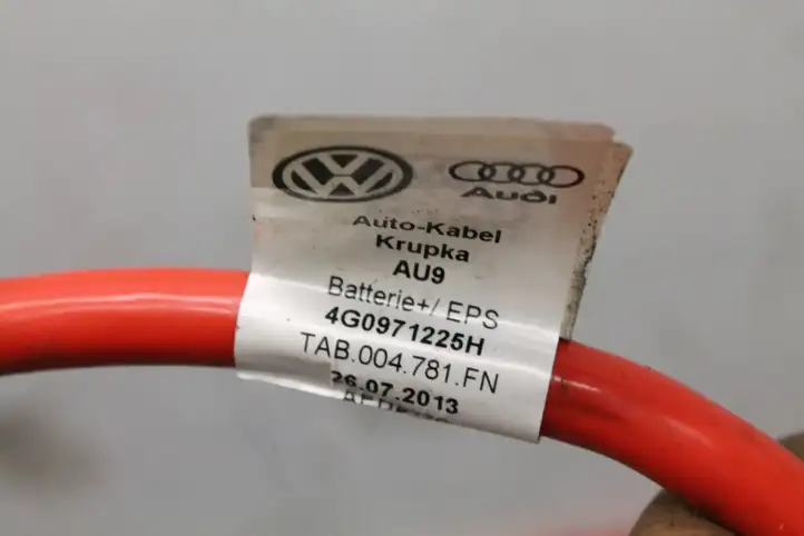 Audi A7 S7 4G (2010 - 2014) 4G0971225H Плюсовой провод аккумулятора — фото 5