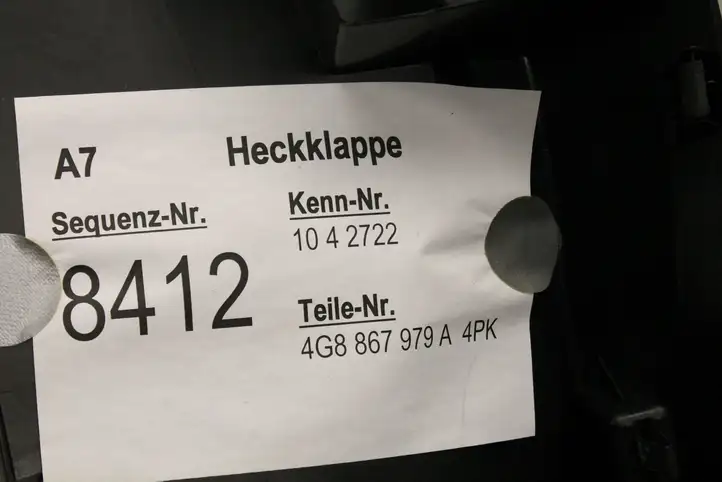 Audi A7 S7 4G (2010 - 2014) 4G8867979A Обшивка багажника — фото 7