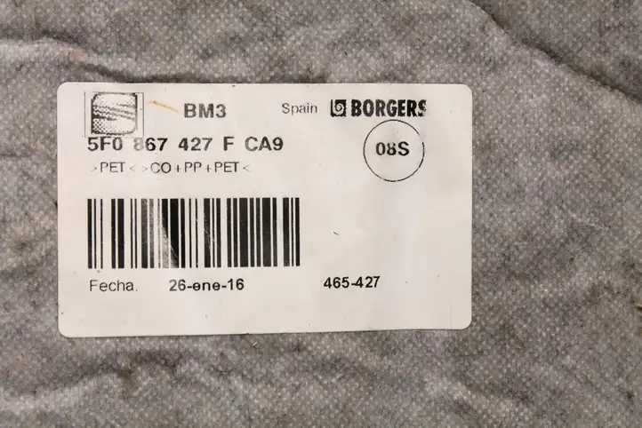 Seat Leon (5F) (2012 - 2019) 5F0867427F Боковая обшивка багажника — фото 3