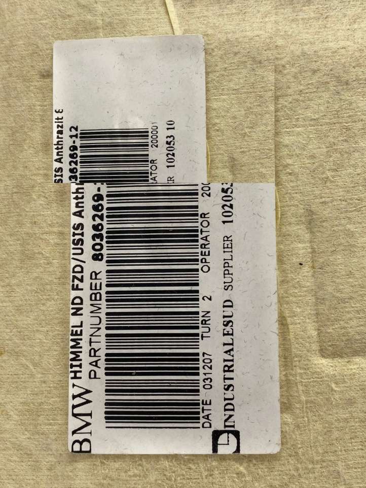 BMW 3 E90 E91 (2005 - 2012)  8036269 Комплект потолка