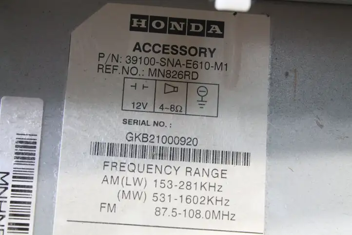 Honda Jazz (2004 - 2008) 39100SNAE610M1 Магнитола / мультимедийная система — фото 9