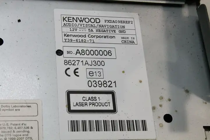 Subaru Legacy (2009 - 2013) 86271AJ300 Магнитола / мультимедийная система — фото 7