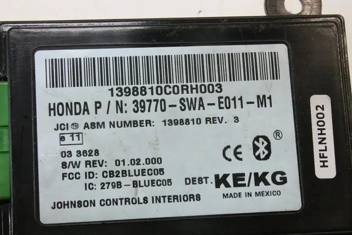 Honda CR-V (2006 - 2009) 39770SWAE011 Bluetooth модуль — фото 2