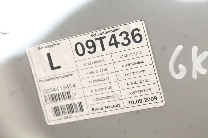 Mercedes-Benz B-class W245 (2008 - 2011) A1697301579 Стеклоподъемник передней двери (комплект) — фото 6