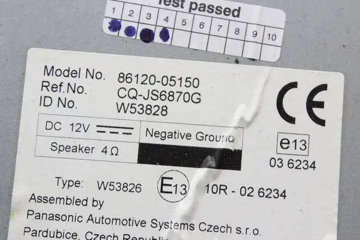 Toyota Avensis T270 (2009 - 2012) 8612005150 Магнитола / мультимедийная система — фото 6