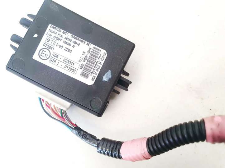 Toyota Yaris (2005 - 2009)  897800d010 Блок управления иммобилайзера