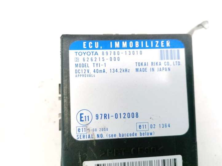 Toyota Corolla Verso E121 (2001 - 2004)  8978013010 Блок управления иммобилайзера