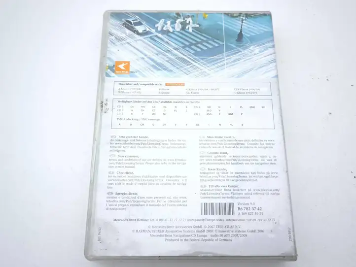 Mercedes-Benz A W169 (2004 - 2012) A1698274959 Навигационные карты CD/DVD — фото 3