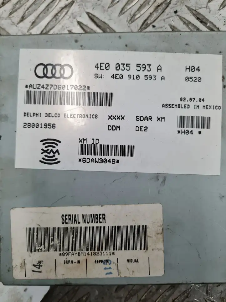 Audi A6 S6 C6 4F (2004 - 2008) 4E0035593A Контроллер мультимедийной системы — фото 1