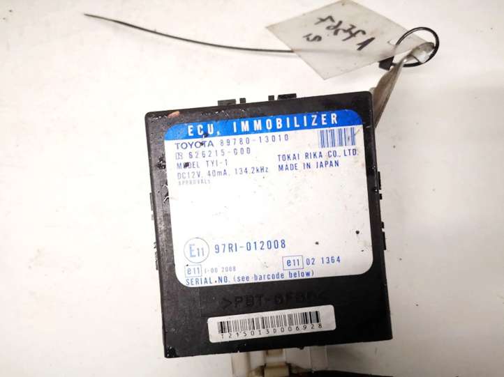 Toyota Corolla Verso E121 (2001 - 2004)  8978013010 Блок управления иммобилайзера