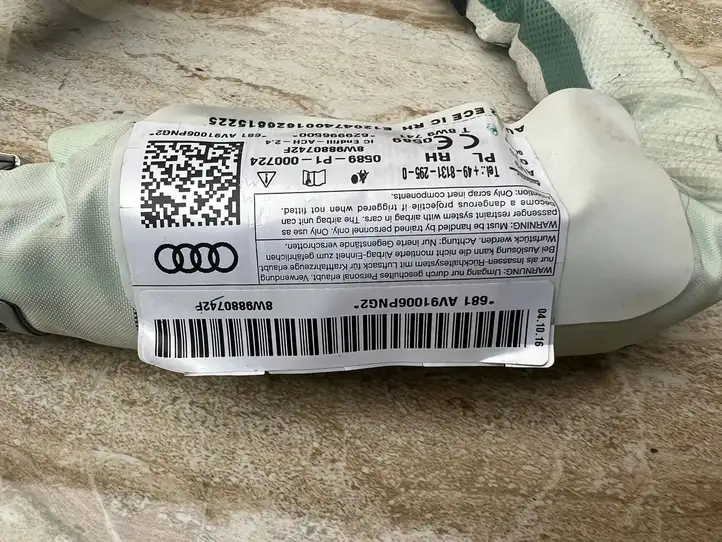 Audi A4 Allroad B9 (2016 - 2019) 8W9880742F Боковая подушка безопасности шторка — фото 2