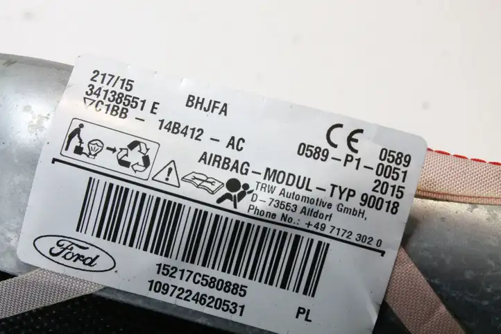 Ford Fiesta (2013 - 2017) C1BB14B412AC Боковая подушка безопасности шторка — фото 6