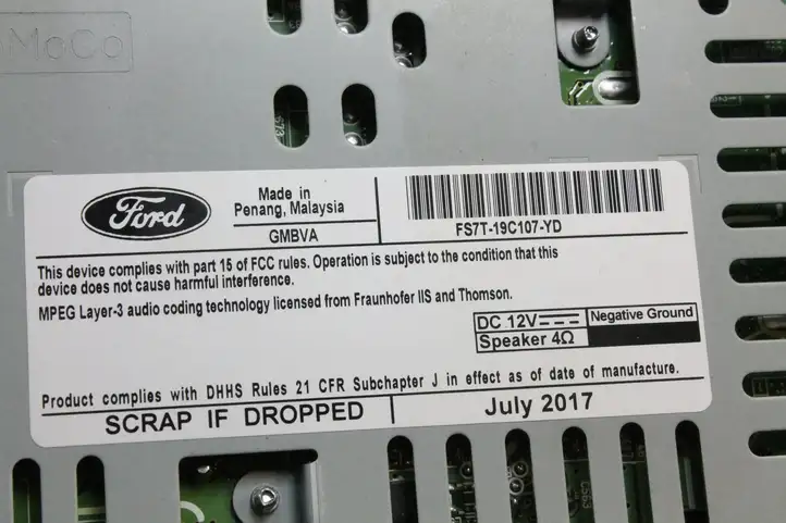 Ford Fusion II (2013 - ) FS7T19C107YD Магнитола / мультимедийная система — фото 6