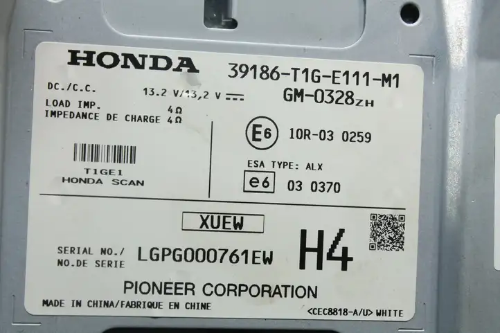 Honda CR-V (2009 - 2012) 39186T1GE111M1 Усилитель звука — фото 4