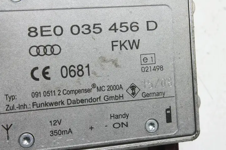 Audi A4 S4 B8 8K (2007 - 2011) 8E0035456D Усилитель антенны — фото 3