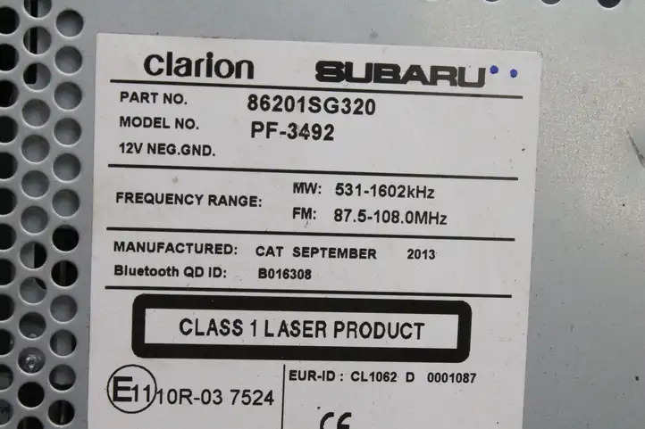 Subaru Forester SH (2008 - 2013) 86201SG320 Магнитола / мультимедийная система — фото 10