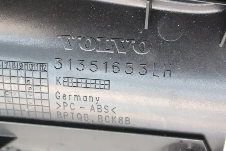 Volvo V60 (2013 - 2018) 31351653 Другая деталь консоли (туннеля) — фото 8