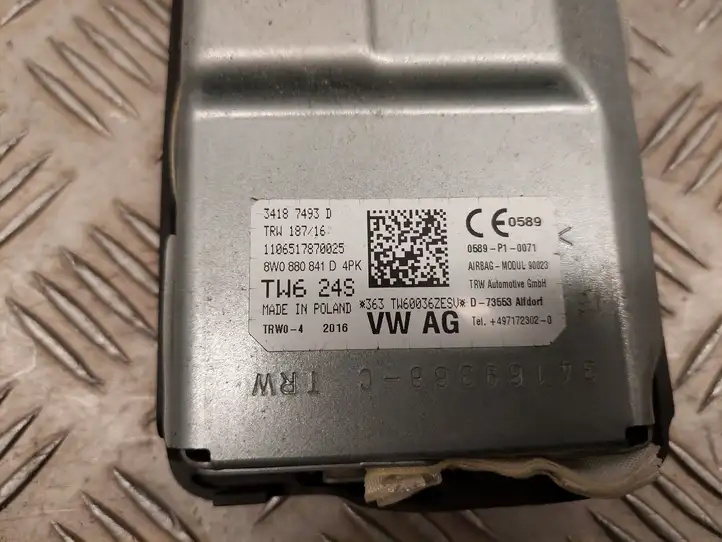Audi A4 S4 B9 (2015 - 2019) 8W0880841D Коленная подушка безопасности — фото 2