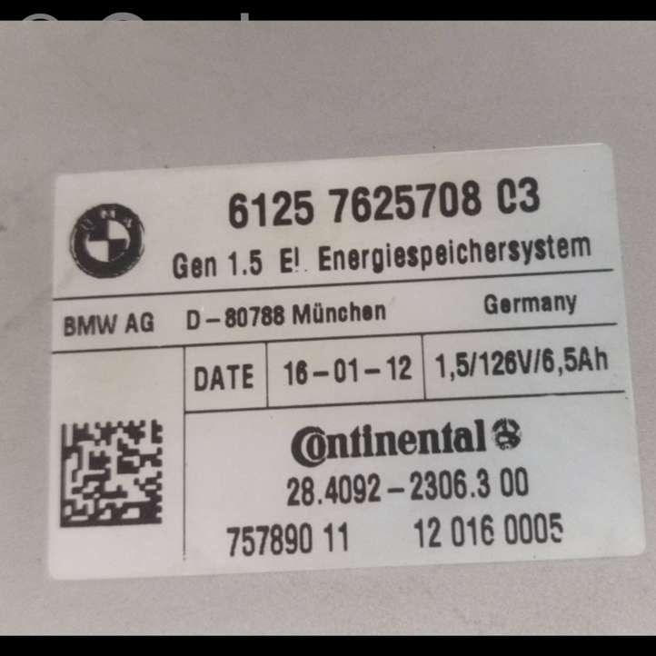 BMW 7 F01 F02 F03 F04 (2008 - 2016)  7625708 Модуль аккумуляторной батареи гибридного автомобиля / электромобиля