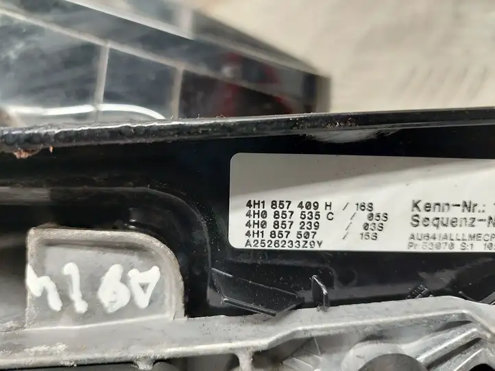Audi A8 S8 D4 4H (2010 - 2014) 4H1857409H Боковое зеркало с электроприводом — фото 6