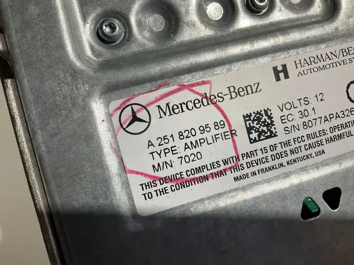 Mercedes-Benz R W251 (2005 - 2013) A2518209589 Усилитель звука — фото 6