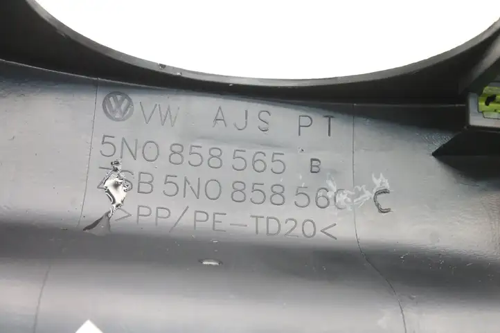 Volkswagen Scirocco (2008 - 2014) 5N0858565B Обшивка рулевой колонки — фото 4