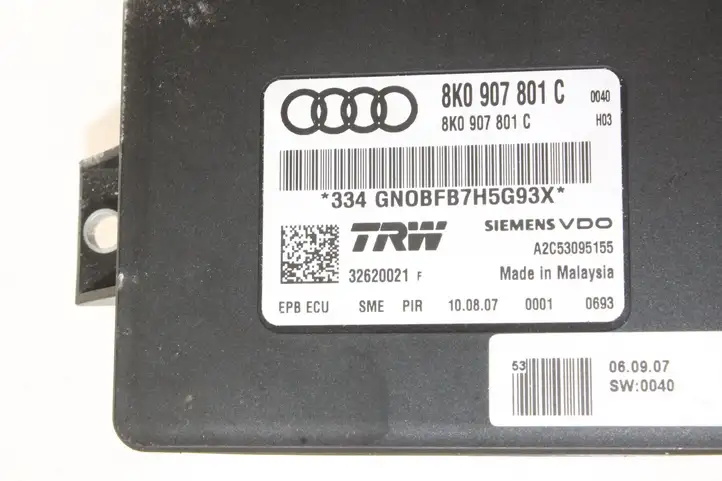 Audi A5 8T 8F (2007 - 2011) 8K0907801C Блок управления стояночным тормозом (EPB) — фото 3