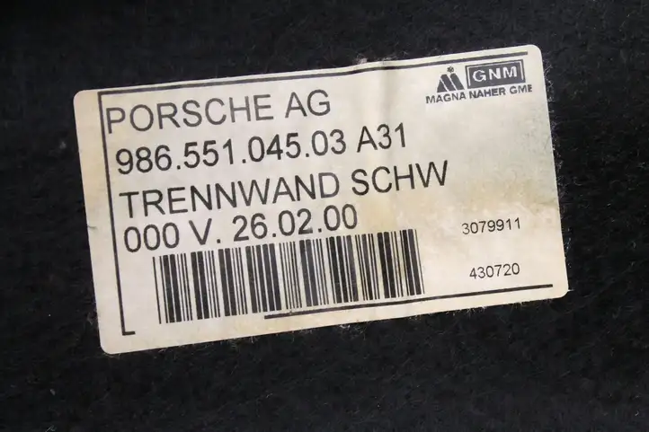 Porsche Boxster 986 (1996 - 2004) 98655104503 Прочие детали салона — фото 5