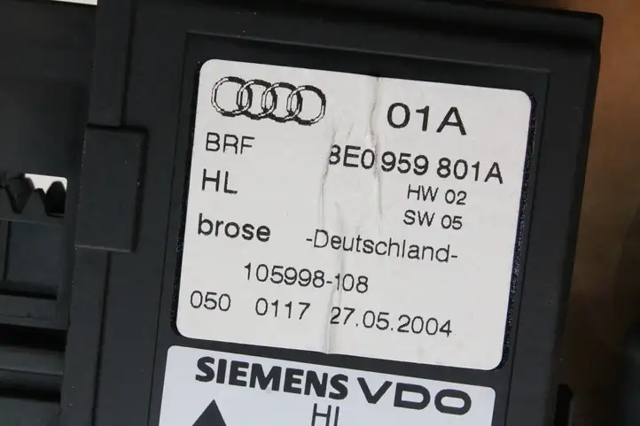 Audi A4 S4 B6 8E 8H (2000 - 2006) 8E0959801A Стеклоподъемник задней двери — фото 4