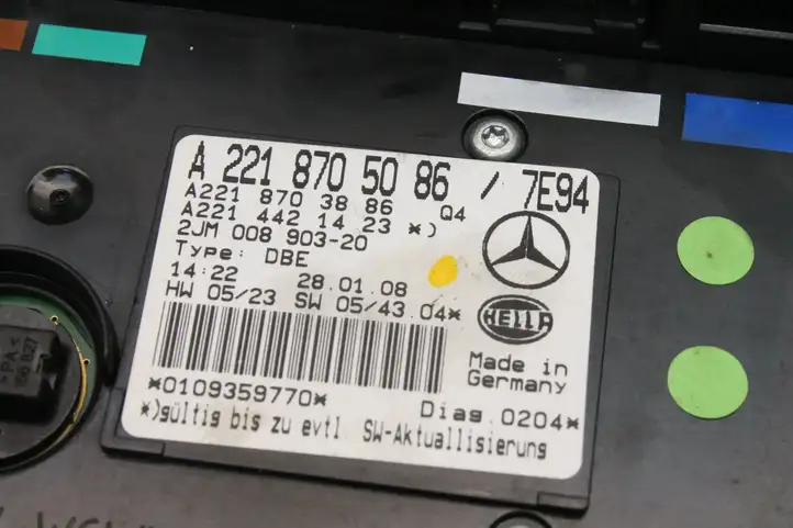 Mercedes-Benz S W221 (2005 - 2013) A2218705086 Передняя подсветка — фото 7