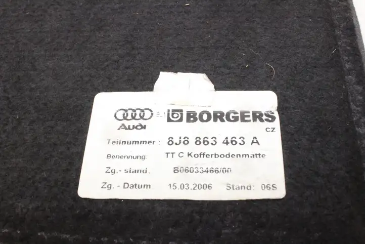 Audi TT TTS Mk2 (2006 - 2010) 8J8863463A Пол багажника — фото 4
