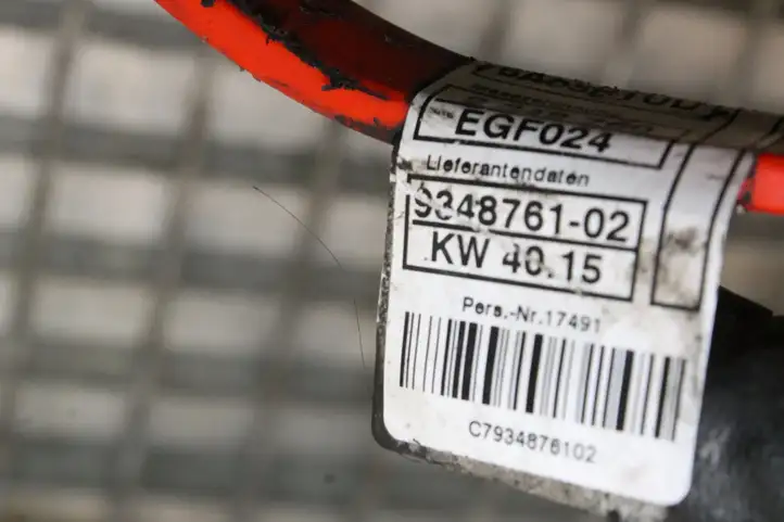 BMW 1 F20 F21 (2011 - 2019) 9348761 Плюсовой провод аккумулятора — фото 10