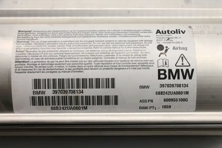 BMW 5 E60 E61 (2004 - 2010) 397039708134 Подушка безопасности пассажира — фото 6