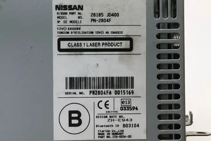 Nissan Qashqai (2006 - 2010) 28185JD400 Магнитола / мультимедийная система — фото 6
