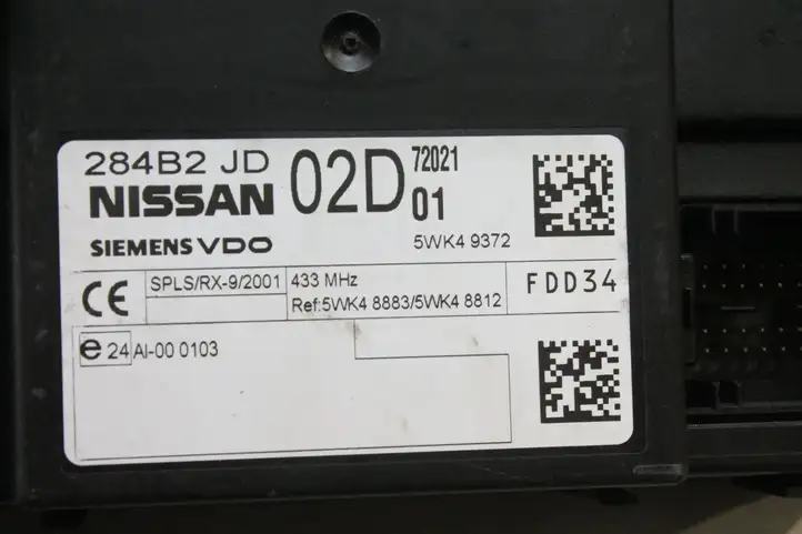 Nissan Qashqai (2006 - 2010) 284B2JD Модуль управления кузовом (BCM) — фото 3