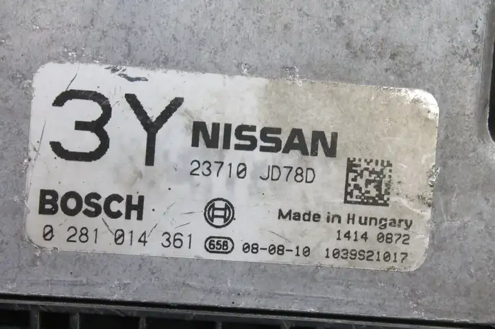 Nissan Qashqai (2010 - 2013) 0281014361 Блок управления двигателем (ЭБУ) — фото 3