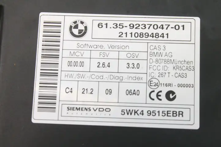 BMW 3 E92 E93 (2005 - 2014) 7621178 Комплект системы зажигания — фото 6