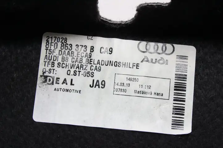 Audi A5 8T 8F (2011 - 2016) 8F0863373B Прочие детали салона — фото 6