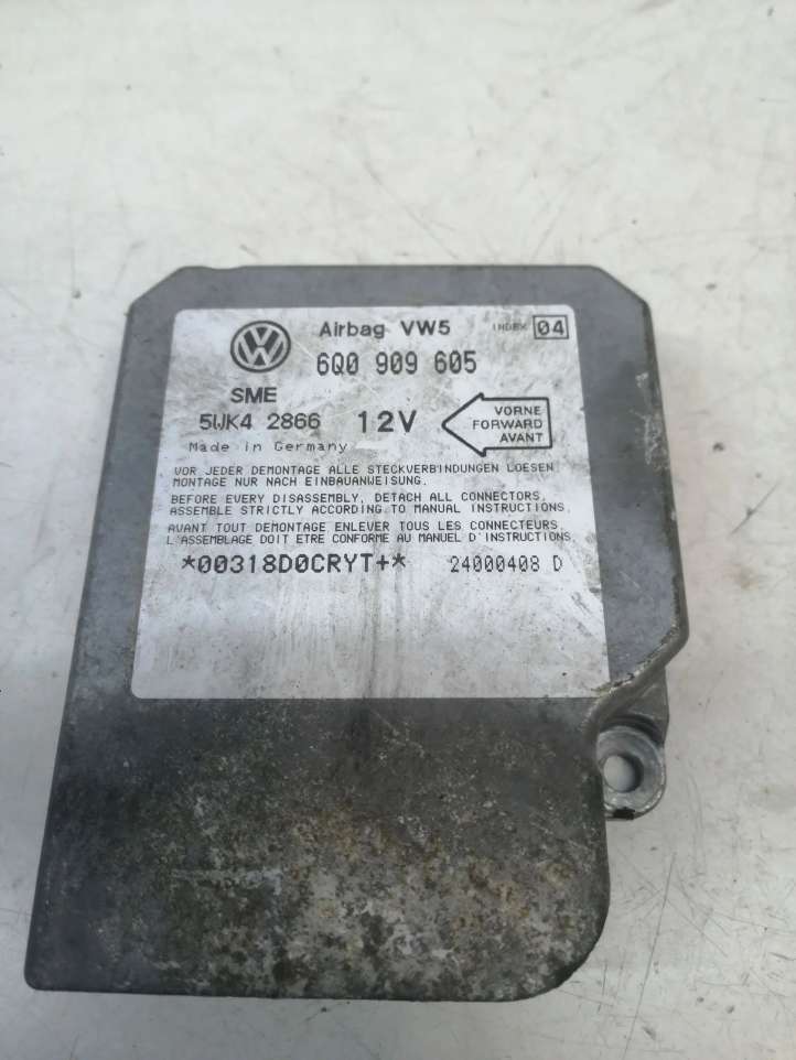 6Q0909605 Volkswagen Sharan Oro pagalvių valdymo blokas