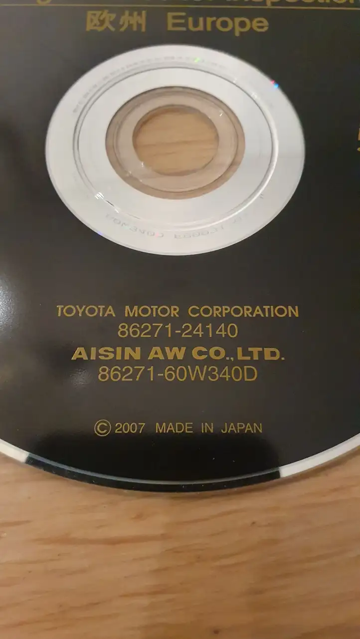 Toyota Avensis T270 (2009 - 2012) 8627124140 Навигационные карты CD/DVD — фото 2