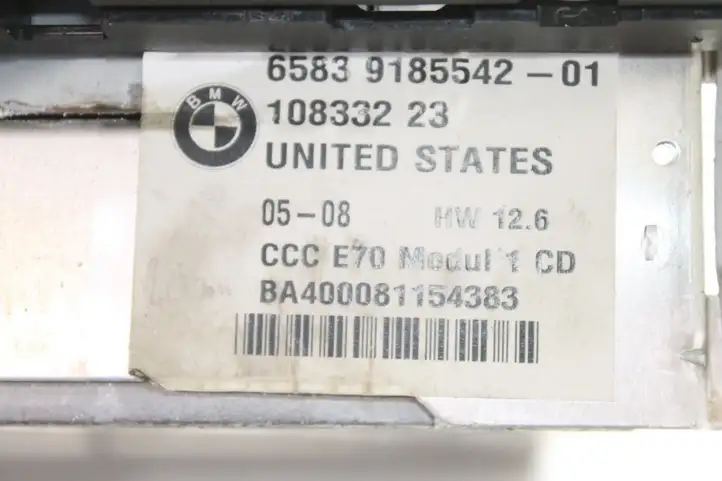 BMW X5 E70 (2006 - 2013) 9185542 Магнитола / мультимедийная система — фото 2
