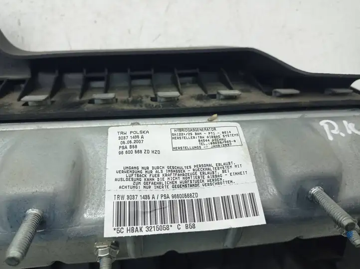 Citroen C4 I Picasso (2006 - 2013) 96600568ZD Коленная подушка безопасности — фото 5