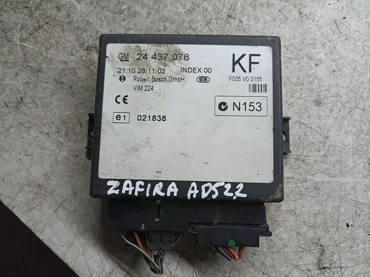 Opel Zafira A (1999 - 2003) 24437076 Модуль комфорта — фото 1